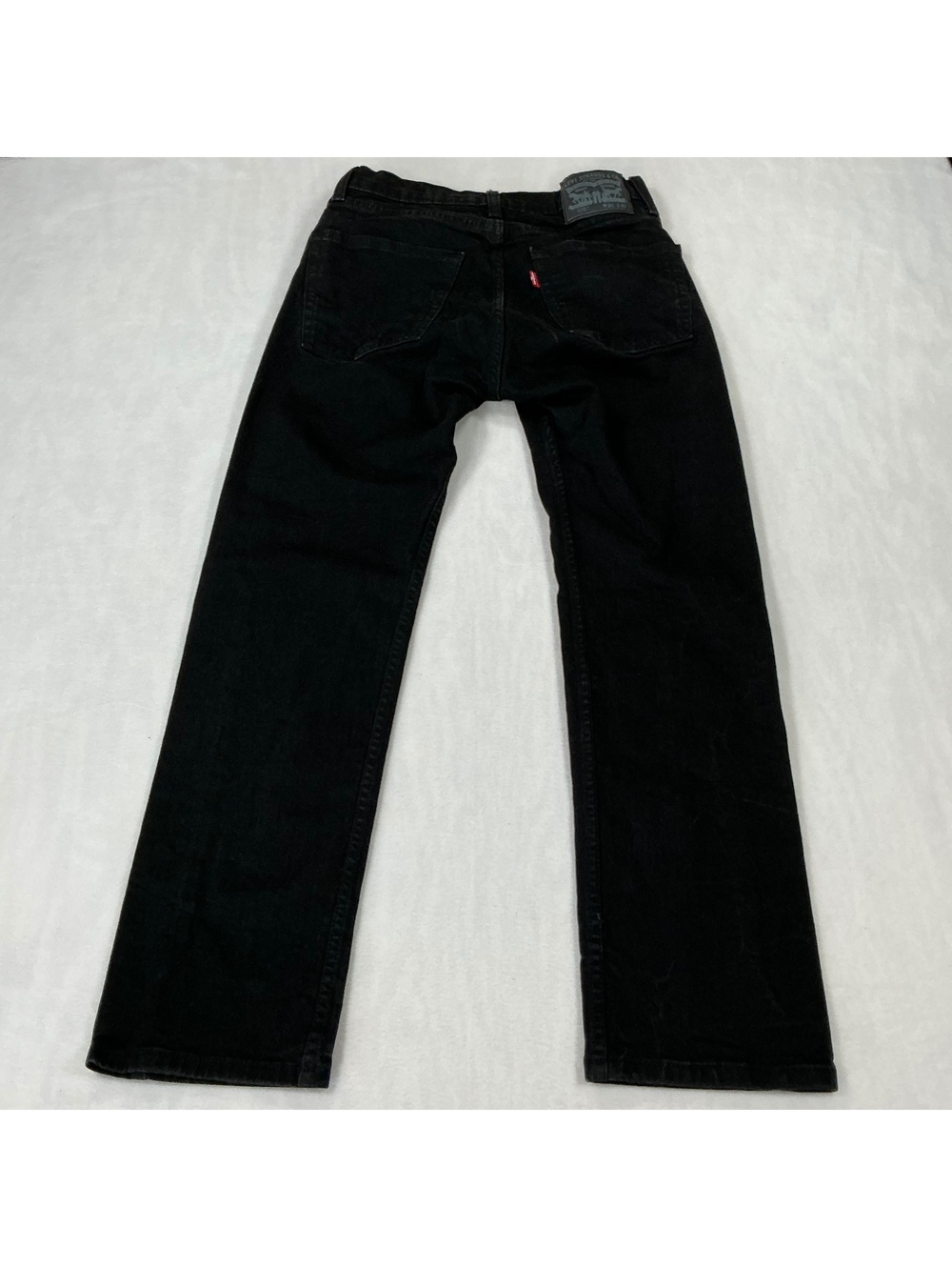 Levi’s 505 Regular Fit Jeans Men’s 30x30 Black Straight Leg Denim Pants - Picture 3 of 13